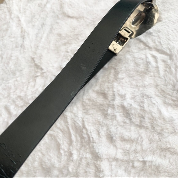 Chicos Rhinestone Bling Leather Statement Belt M!L - Picture 8 of 12